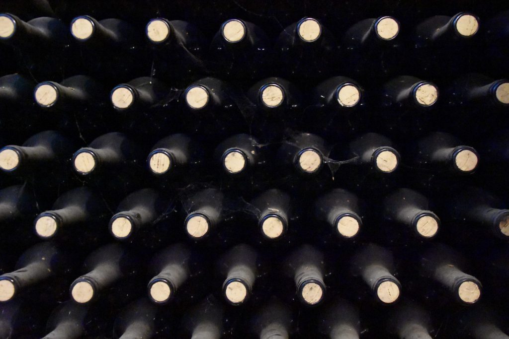Corks in wine bottles - wine tours